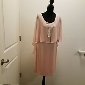 Glamour Soft Pink Layered Dress